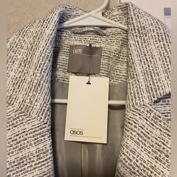 NEW ASOS Textured Coat with Button detail - Picture 4 of 7